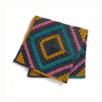 Red Heart Classic Quilt Crochet Blanket Classic Quilt Crochet Blanket made using Red Heart yarn