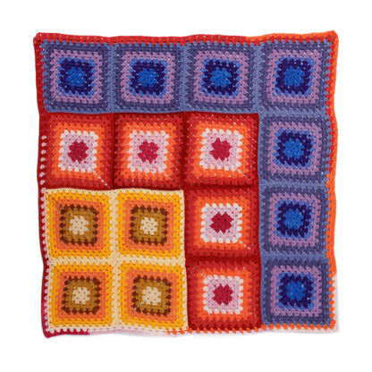 Red Heart Crochet Sunset Corner Blanket Crochet Sunset Corner Blanket made using Red Heart yarn