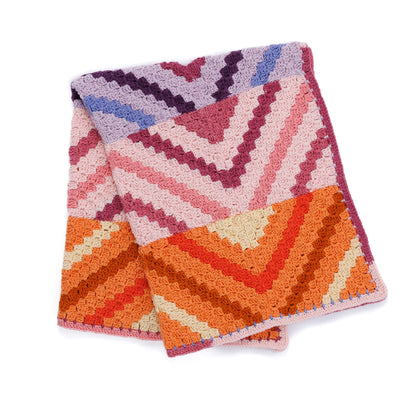 Red Heart Crochet Waveform Panels Blanket Crochet Waveform Panels Blanket made using Red Heart yarn