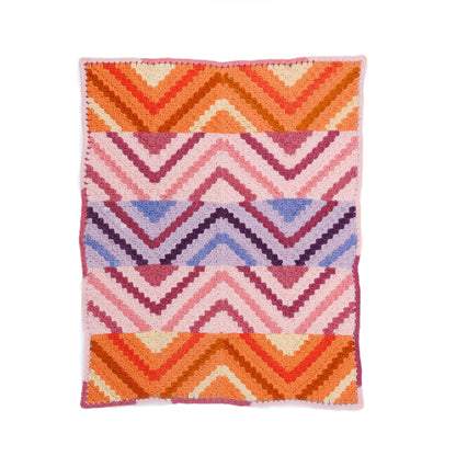 Red Heart Crochet Waveform Panels Blanket Crochet Waveform Panels Blanket made using Red Heart yarn
