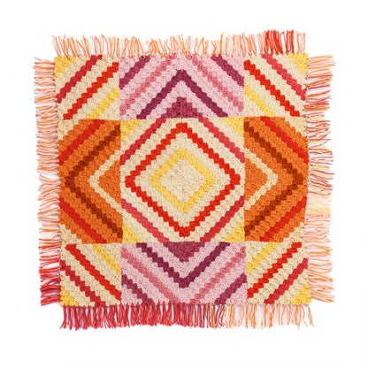 Red Heart Crochet Whirlwind Fringe Quilt Crochet Whirlwind Fringe Quilt made using Red Heart yarn