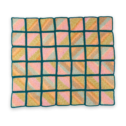 Red Heart Crochet Mossy Blocks Blanket Crochet Mossy Blocks Blanket made using Red Heart yarn