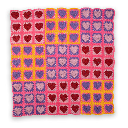Red Heart Crochet Lots ’O Love Blanket Crochet Lots ’O Love Blanket made using Red Heart yarn