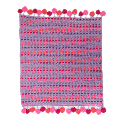 Red Heart Love Crochet Blanket Love Crochet Blanket made using Red Heart yarn in a styled lifestyle setting