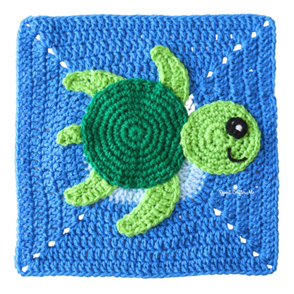 Red Heart Under the Sea Crochet Blanket Under The Sea Crochet Blanket made using Red Heart yarn in a styled lifestyle setting
