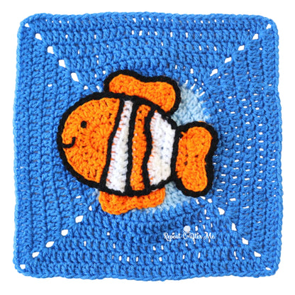 Red Heart Under the Sea Crochet Blanket Under The Sea Crochet Blanket made using Red Heart yarn in a styled lifestyle setting