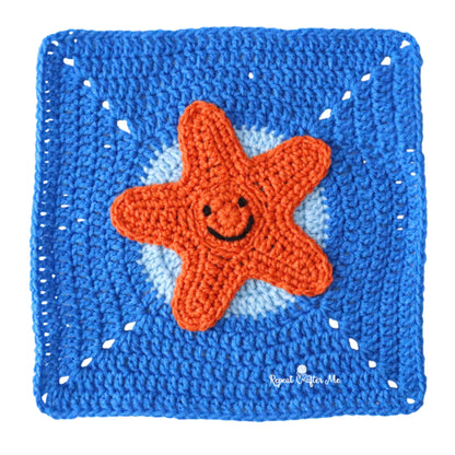 Red Heart Under the Sea Crochet Blanket Under The Sea Crochet Blanket made using Red Heart yarn in a styled lifestyle setting