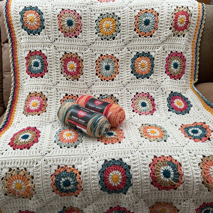 Red Heart Tranquil Garden Crochet Blanket Tranquil Garden Crochet Blanket made using Red Heart yarn
