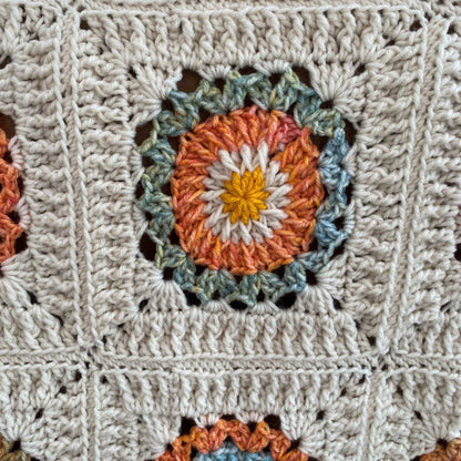 Red Heart Tranquil Garden Crochet Blanket Tranquil Garden Crochet Blanket made using Red Heart yarn