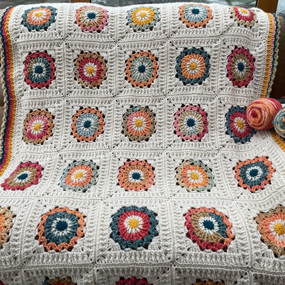 Red Heart Tranquil Garden Crochet Blanket Tranquil Garden Crochet Blanket made using Red Heart yarn