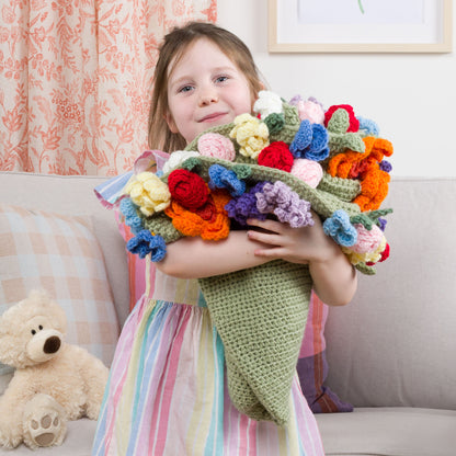 Red Heart Crochet Blooming Bouquet Blanket Crochet Blooming Bouquet Blanket made using Red Heart yarn