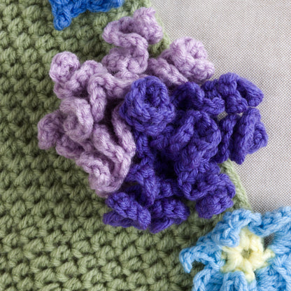 Red Heart Crochet Blooming Bouquet Blanket Crochet Blooming Bouquet Blanket made using Red Heart yarn