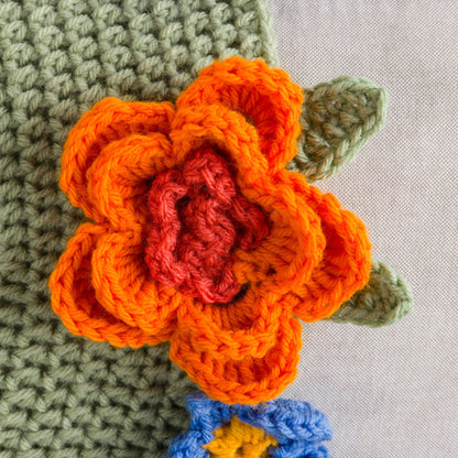 Red Heart Crochet Blooming Bouquet Blanket Crochet Blooming Bouquet Blanket made using Red Heart yarn