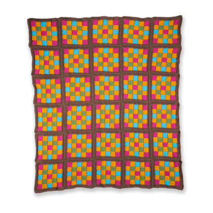 Red Heart ASAP Blankie Asap Blankie made using Red Heart yarn on a white background