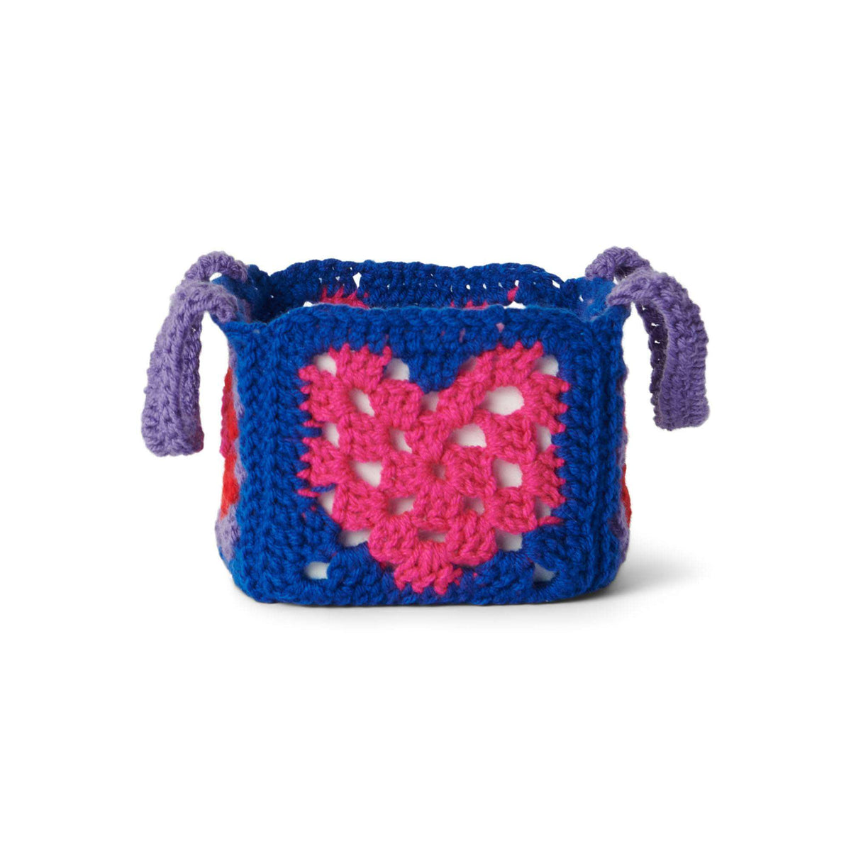 Crochet Basket made in Red Heart Super Saver Kits Yarn