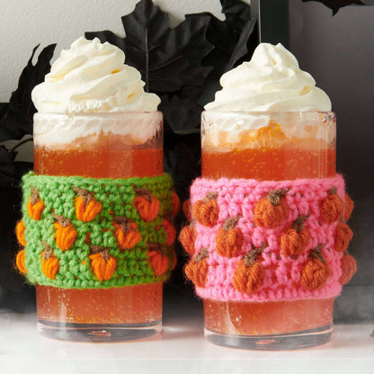 Red Heart Pumpkin Spice Crochet Cozies Crochet Cozy made in Red Heart Super Saver Yarn