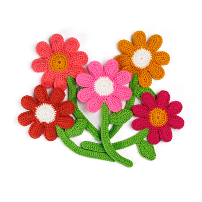 Red Heart Crochet Daisy Bouquet Crochet Daisy Bouquet made using Red Heart yarn