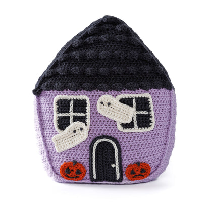 Red Heart Creepy Cutie Crochet House Pillow Creepy Cutie Crochet House Pillow made using Red Heart yarn