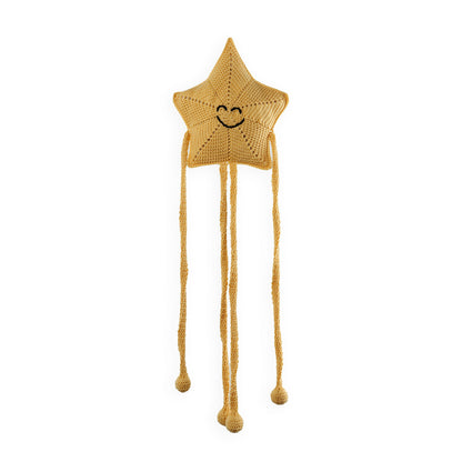 Red Heart Starry Curtain Holder to Crochet Cornmeal