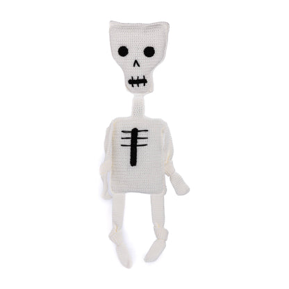 Red Heart Crochet Mr. Bones Skeleton Pillow Crochet Mr. Bones Skeleton Pillow made using Red Heart yarn