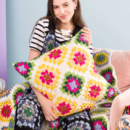 Red Heart Rest Easy Crochet Pillow Rest Easy Crochet Pillow made using Red Heart yarn