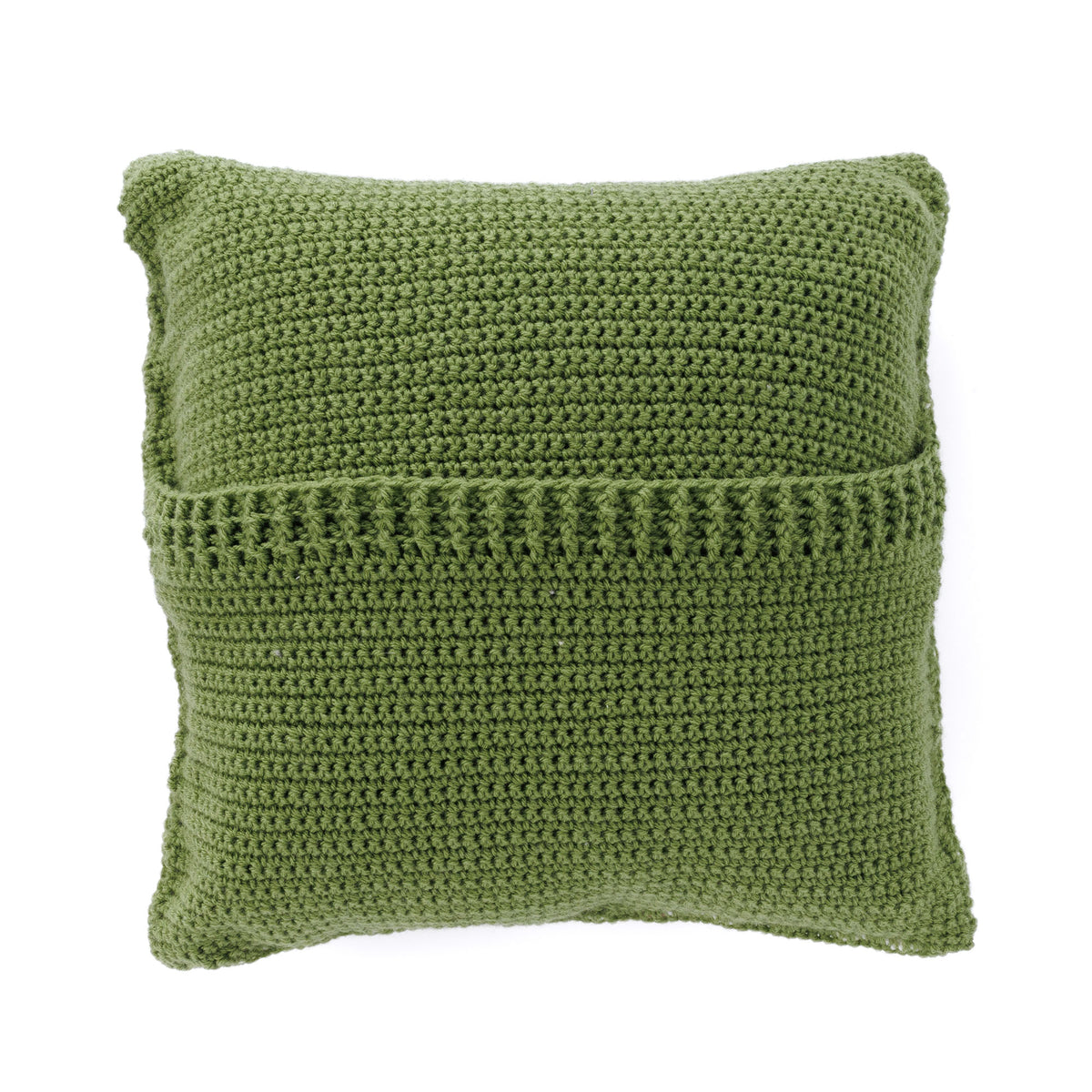 Crochet Quilt Pillow made using Red Heart yarn