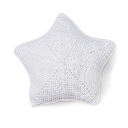 Red Heart Years of History Crochet Star Pillows Soft White