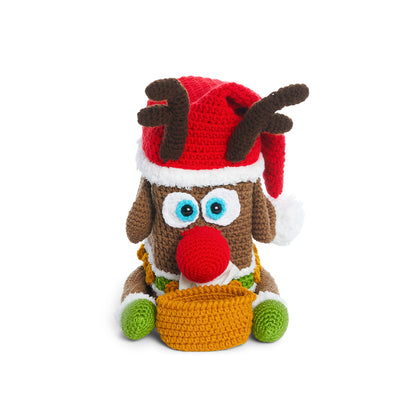 Red Heart Crochet Sniffle Stations Crochet Holiday Décor made in Red Heart Yarn