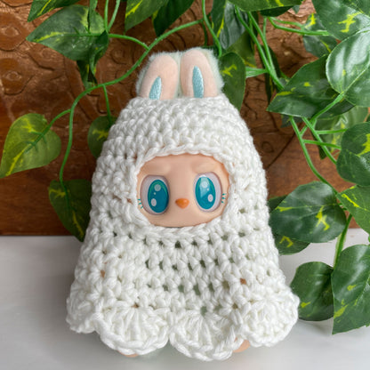 Red Heart Crochet LaBOOboo Labubu Costumes Ghost