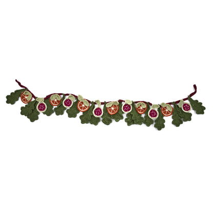 Red Heart Festive Abundance Crochet Garland Festive Abundance Crochet Garland made using Red Heart yarn on a white background