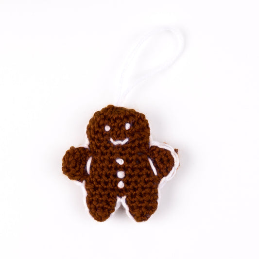 Advent Calendar Crochet Gingerbread Man made using 2024 yarn