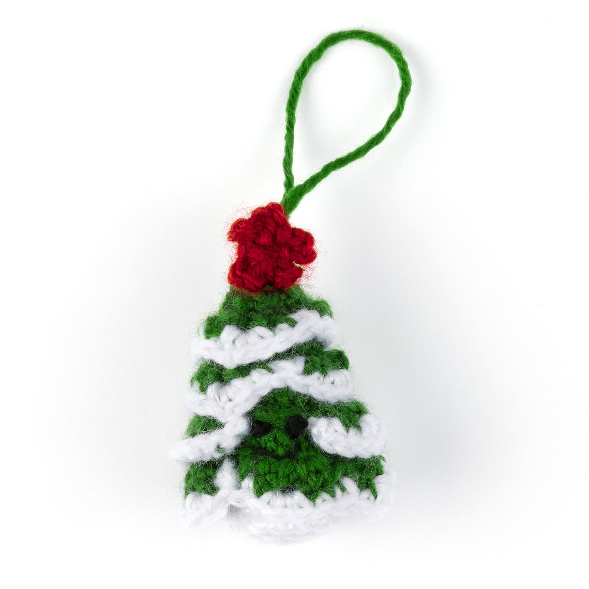 Advent Calendar Crochet Tree made using 2024 yarn