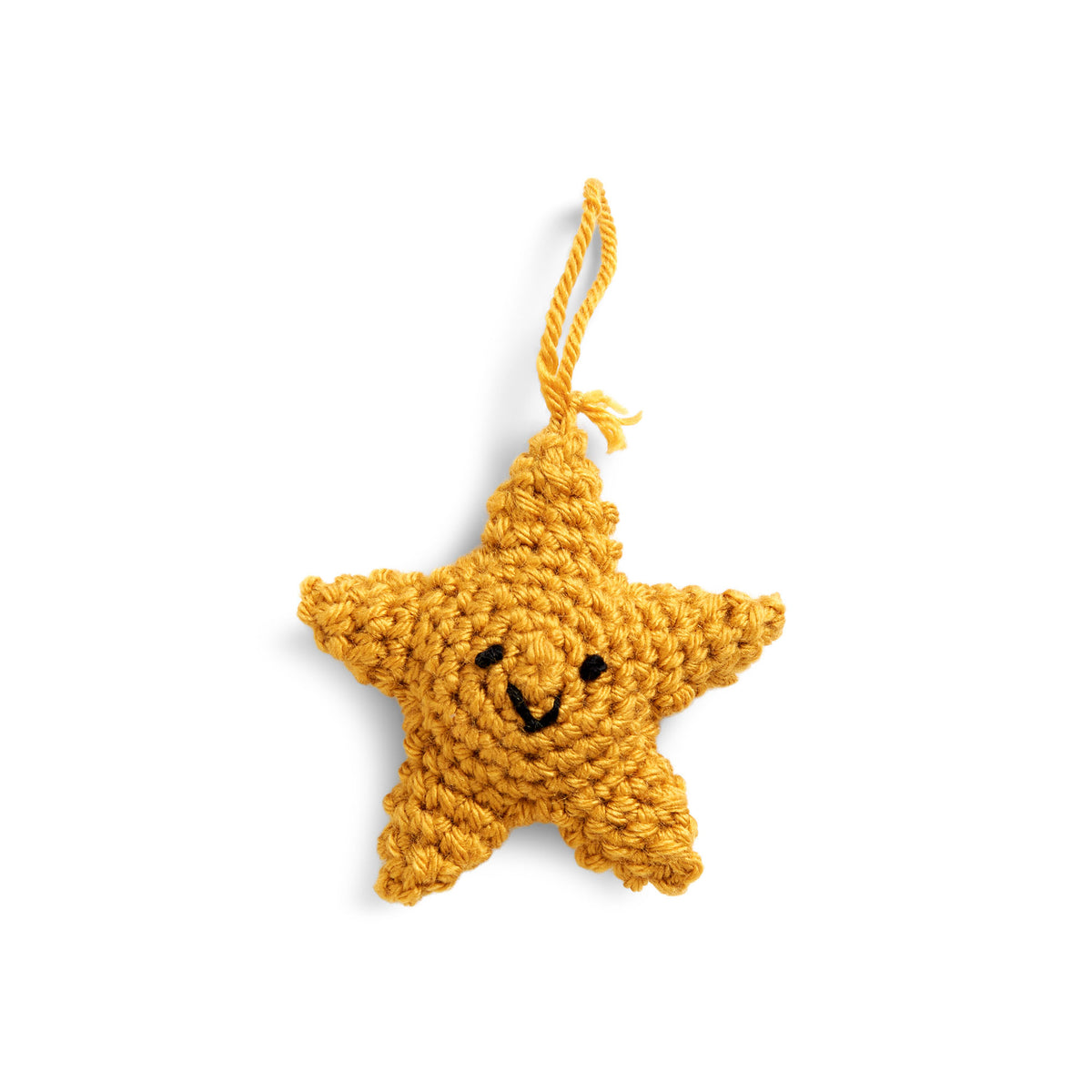 Advent Calendar Crochet Star made using 2024 yarn