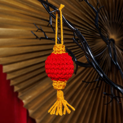 Red Heart Crochet Lunar Lanterns Crochet Lunar Lanterns made using Red Heart yarn