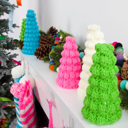 Red Heart Crochet Bobble Holiday Trees Crochet Bobble Holiday Trees made using Red Heart yarn