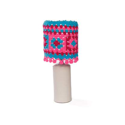 Red Heart Throwing Shade Crochet Lampshade Small
