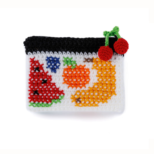 Crochet Pack A Punch Pouch made using Red Heart yarn