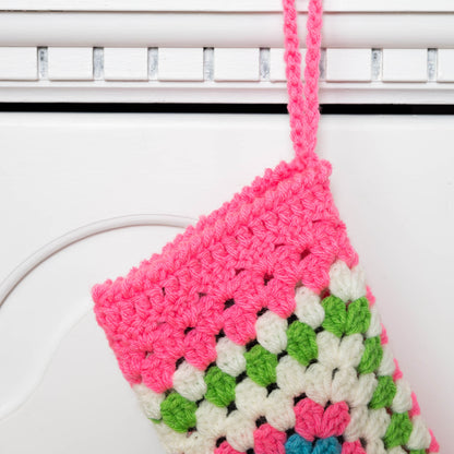 Red Heart Crochet Hexi Christmas Stocking Crochet Hexi Christmas Stocking made using Red Heart yarn