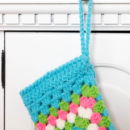 Red Heart Crochet Hexi Christmas Stocking Crochet Hexi Christmas Stocking made using Red Heart yarn
