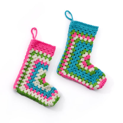 Red Heart Crochet Hexi Christmas Stocking Crochet Hexi Christmas Stocking made using Red Heart yarn