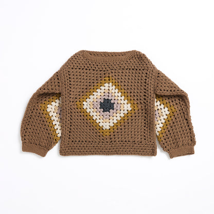 Red Heart Playing with Diamonds Crochet Pullover Playing With Diamonds Crochet Pullover made using Red Heart yarn