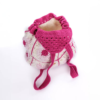 Red Heart Crochet Flower Power Backpack Crochet Flower Power Backpack made using Red Heart yarn