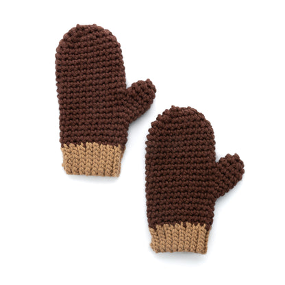Red Heart Crochet Mittens Pair of crochet mittens, Version 2