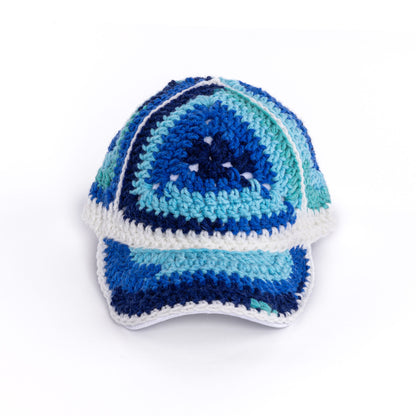 Red Heart Crochet Upcycled Granny Cap Frigid