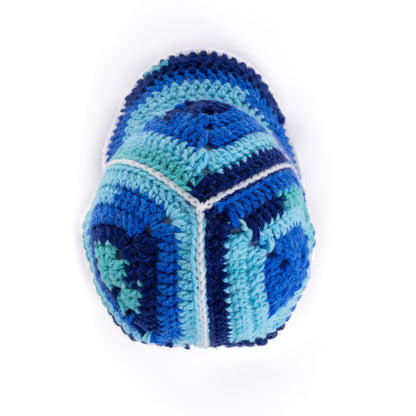 Red Heart Crochet Upcycled Granny Cap Frigid