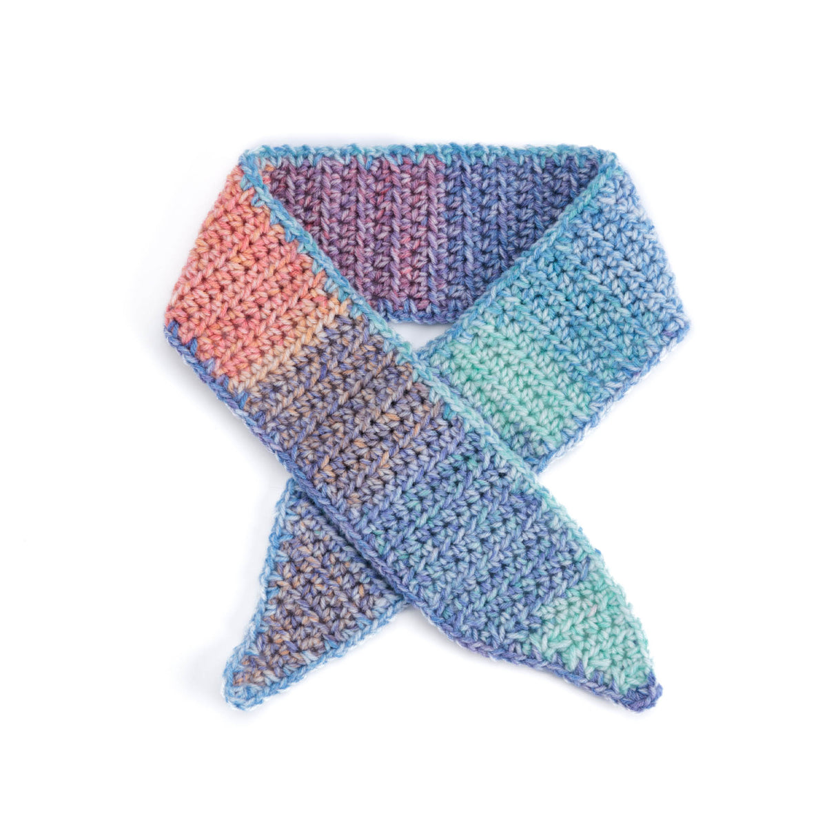 Fine Line Crochet Scarf made using Red Heart yarn