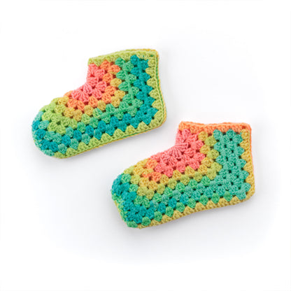 Red Heart Hexi-Magic Crochet Slippers All Variants