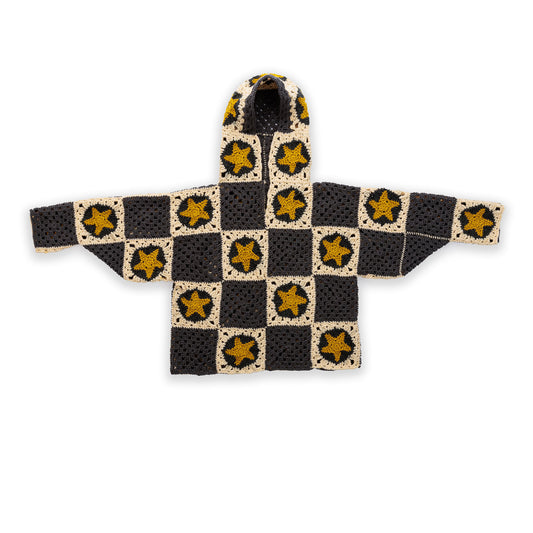 Red Heart Crochet Star Studded Hoodie