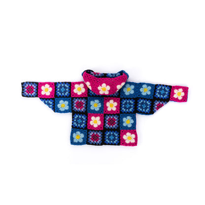 Red Heart Crochet Flower Power Hoodie Crochet Flower Power Hoodie made using Red Heart yarn