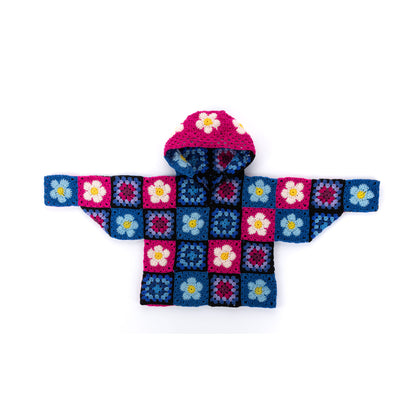 Red Heart Crochet Flower Power Hoodie Crochet Flower Power Hoodie made using Red Heart yarn